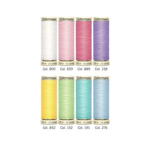 Gutermann Nostalgic Vintage Tin 1927 - 8 Pastel Shades Sew-All Thread Spools for Timeless Sewing Bliss